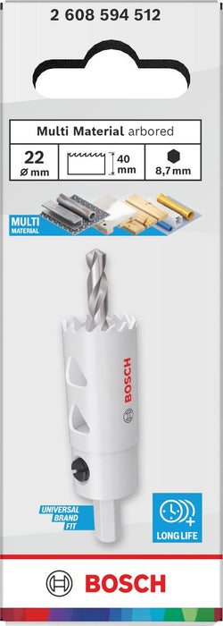 BOSCH MULTI MATERIAL CROWN DRILL 22MM