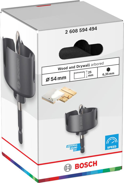 BOSCH WOOD & DRYWALL DRILL 54MM