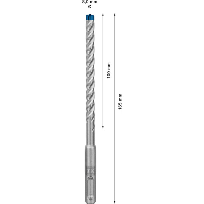 DRILL BOSCH EXPERT 8X100X165 SDS PLUS