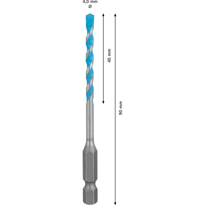 UNIVERSAL DRILL HEX-9 MULTI BOSCH 4x45x90