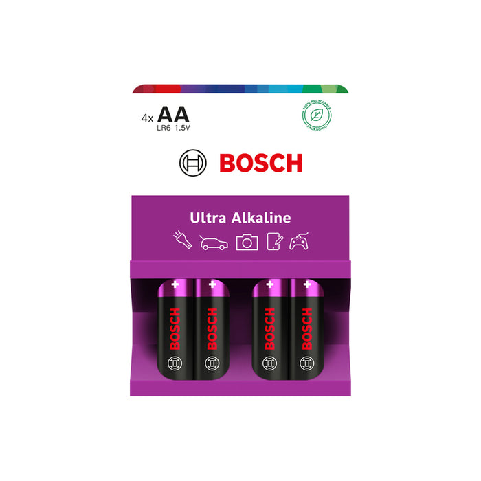 BATTERIES AA 4 PCS BOSCH ULTRA ALKALINE LR6UA4B/00