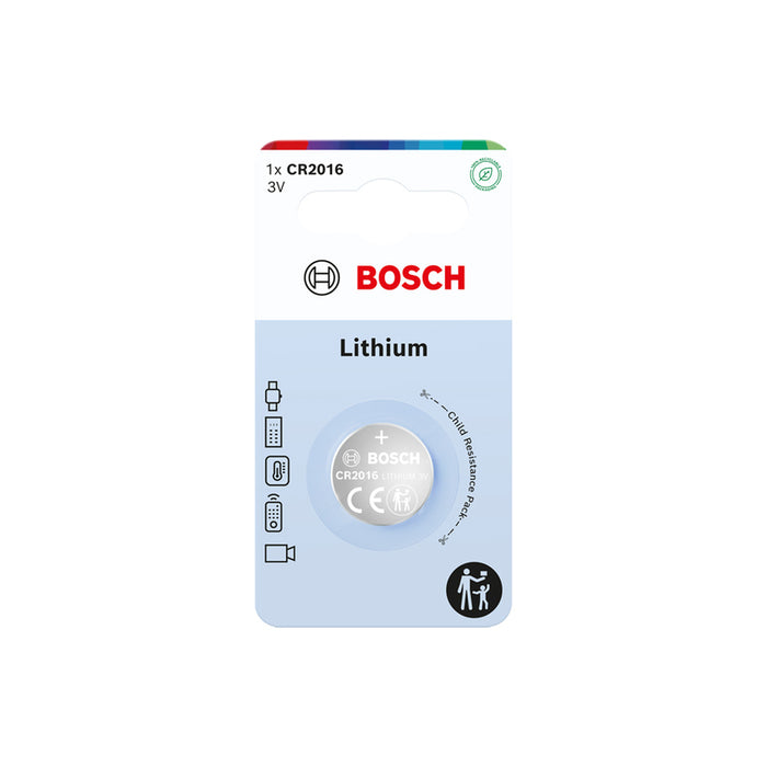 BATTERY CR2016 1 PIECE BOSCH LITHIUM