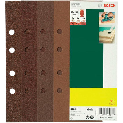 SET OF SANDING PADS 25 PCS. BOSCH