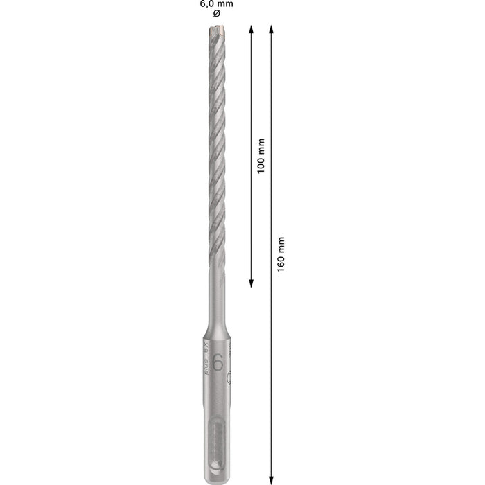 DRILL FOR CONCRETE BOSCH SDS PLUS-5X 6X100X160