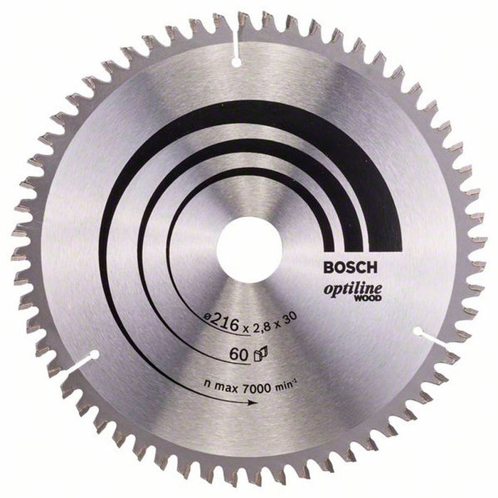CIRCULAR DISC 216X30X2.8 60T BOSCH OPTILINE