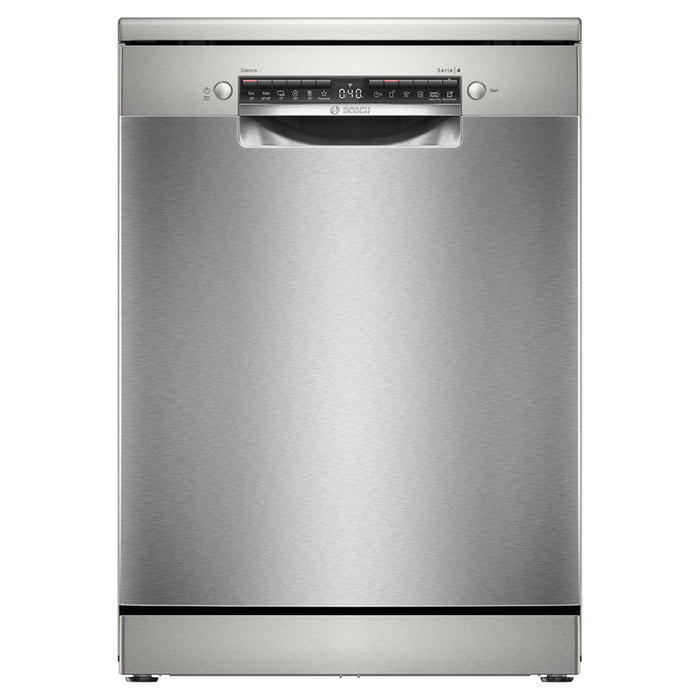 Bosch SMS4HVI21E, SER4, Free-standing dishwasher, C, Polinox, 9,0l, 14ps, 6p/5o, 46dB(C), Silence 45dB, 3rd drawer, Rackmatic, inox, HC