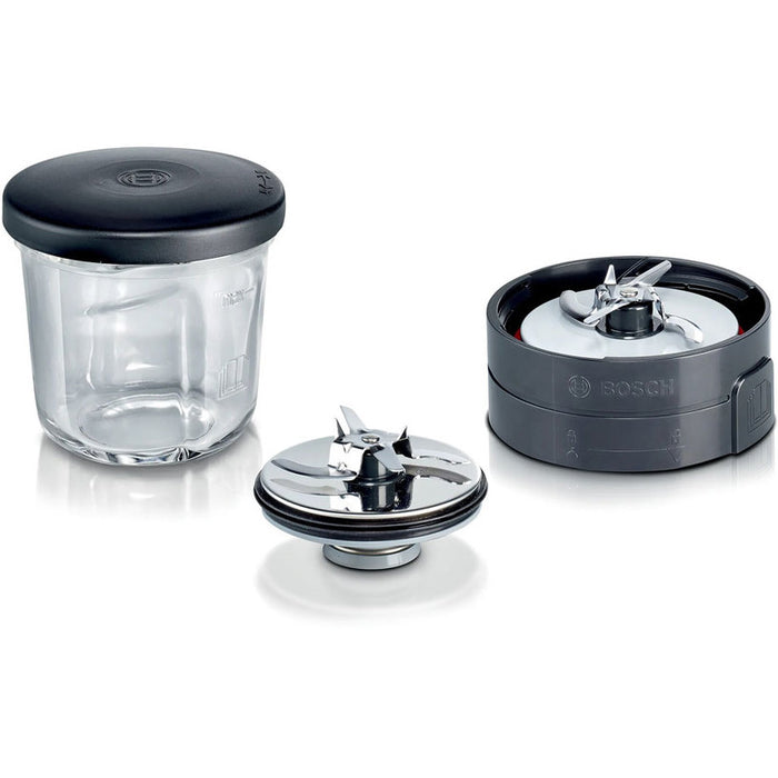 Bosch MUZ45XCG1, 3 in 1 accessory set for grinding, slicing and storage, suitable for MUM4, MUM5, MUM Series 2 and MUM Series 4