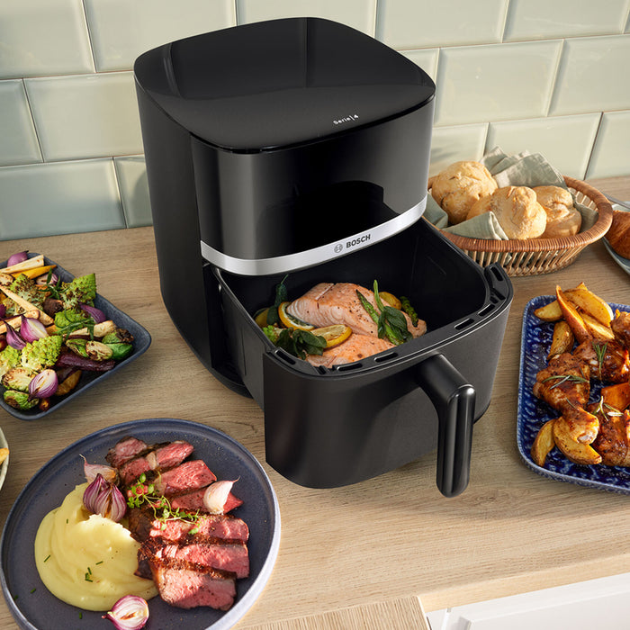 Healthy cooking appliance BOSCH MAF462B0 6.10 L, TIMER, BLACK