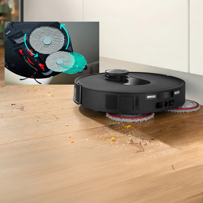Robot vacuum cleaner BOSCH BCRDW3BAB CLEANING WITH MOP, WI-FI CONTROL, MAPPING