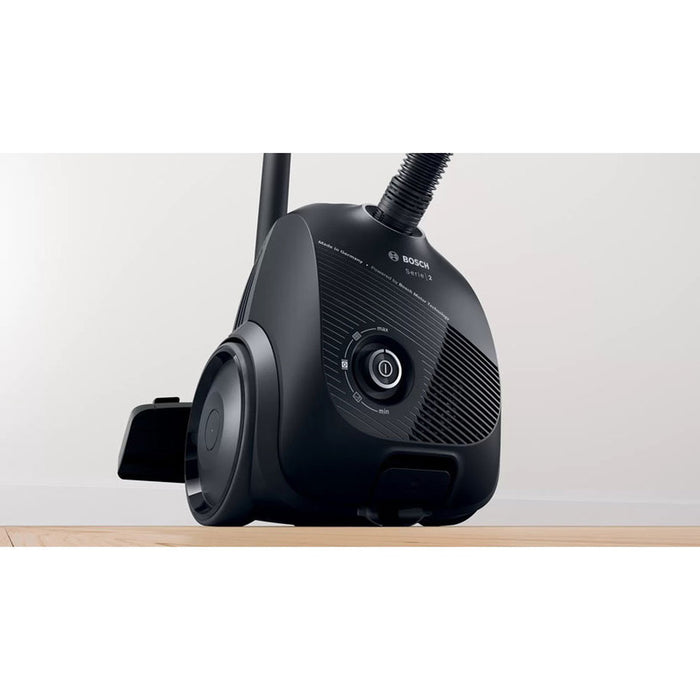 Bosch BGBS2BA2, Vacuum cleaner with bag 3.5 l, Series 2, 600W, 80 dB(A), black
