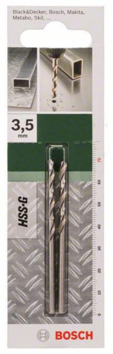 DRILL BOSCH HSS-G 3.5/39/70 MM 2 PCS