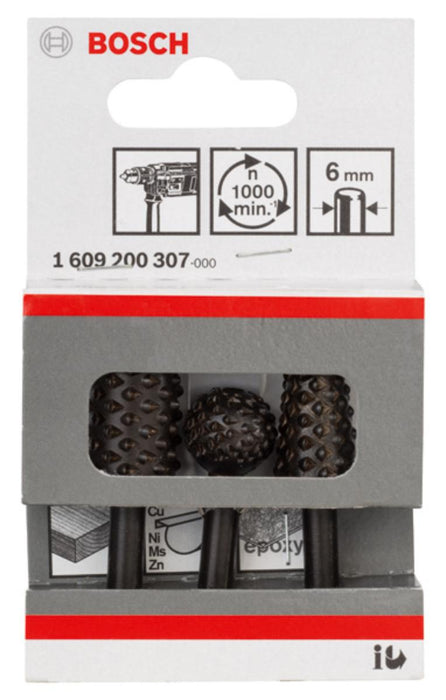 BOSCH 3-PIECE MILLING CUTTER SET