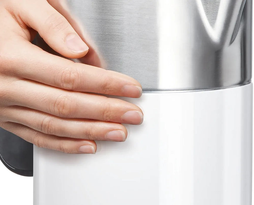 Bosch TWK8611P electric kettle 1.5 L 2400 W Anthracite, Stainless steel, White