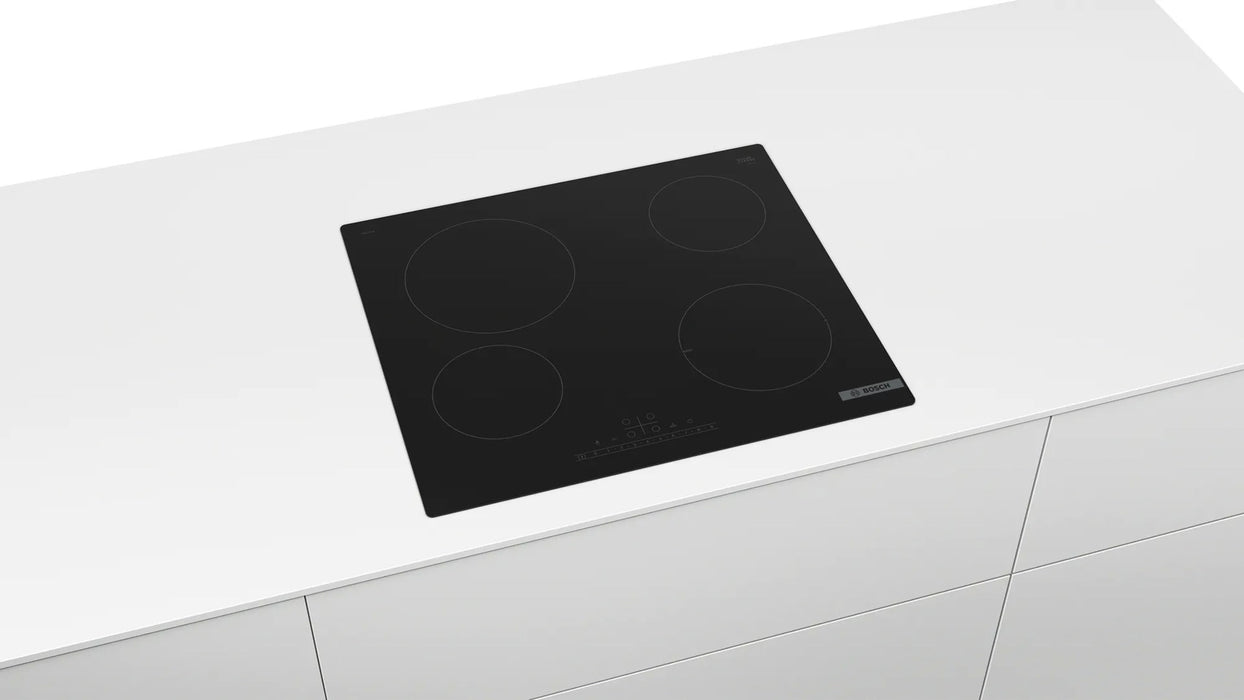Bosch Serie 6 PKE611FP2E hob Black Built-in 60 cm Ceramic hob 4 zone(s)