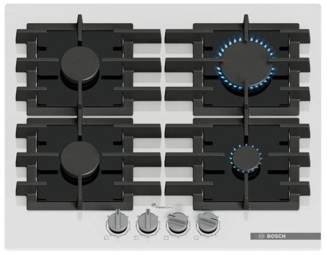 Bosch Serie 6 PPP6A2I40 Gas hob White, Black