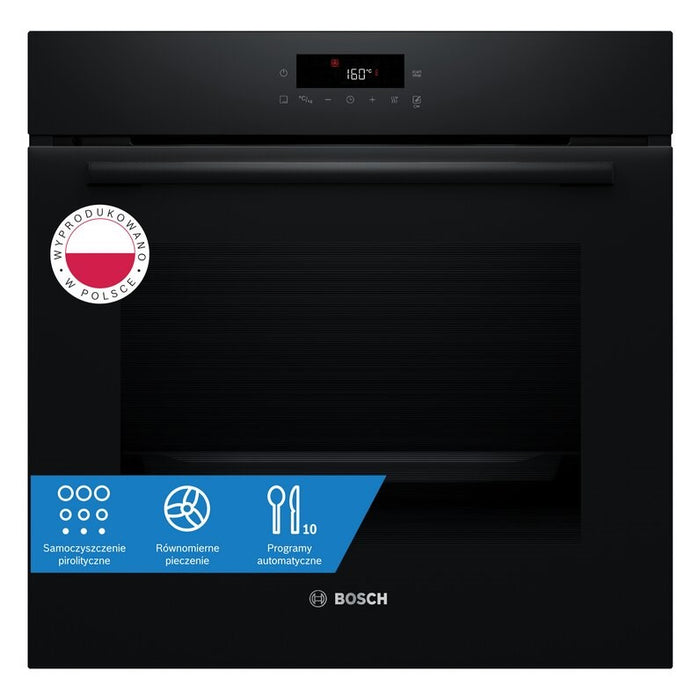 BOSCH Serie 2 HBA571BB4 oven 71 L 3600 W Black + BOSCH HEZ538000 guide rail