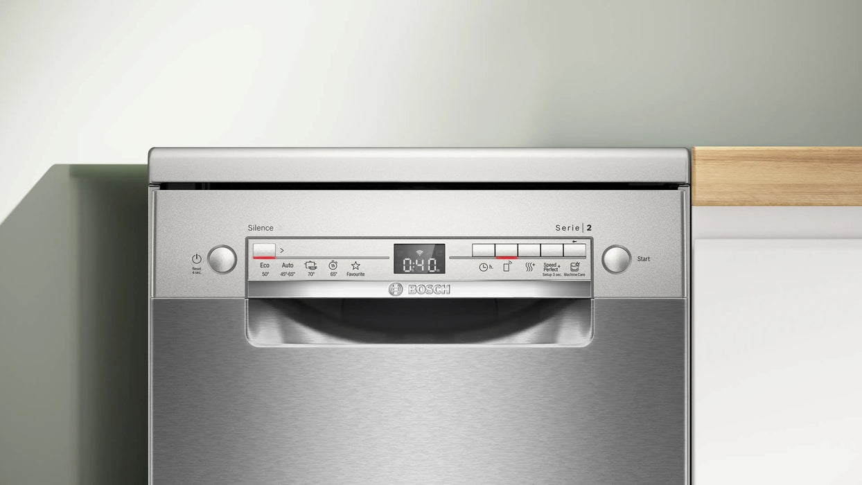 Bosch SPS2HKI02E Freestanding dishwasher 45 cm Brushed steel