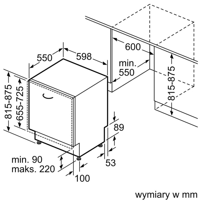 Built-in dishwasher BOSCH SMV4HVX07E