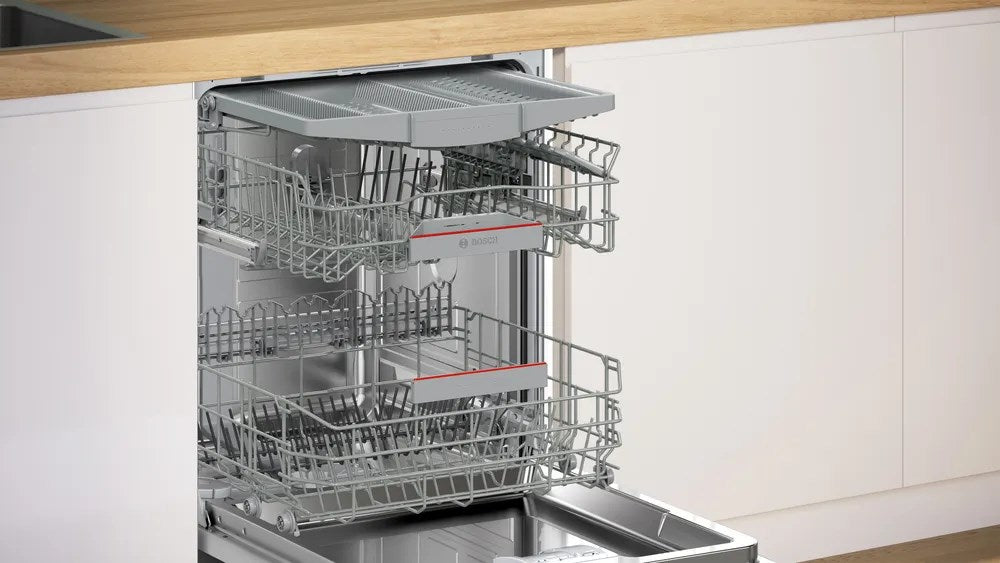 Bosch SMV4ECX23E SER4 Dishwasher fully integrated, C, EcoDrying, 9,0l, 14ps, 6p/5o, 40dB(B), Silence 39dB, 3rd drawer, Rackmatic, HC