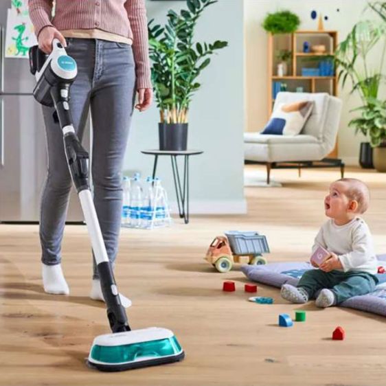 Battery vacuum cleaner BOSCH Unlimited 7 ProHygienic Aqua White BCS71HYG2