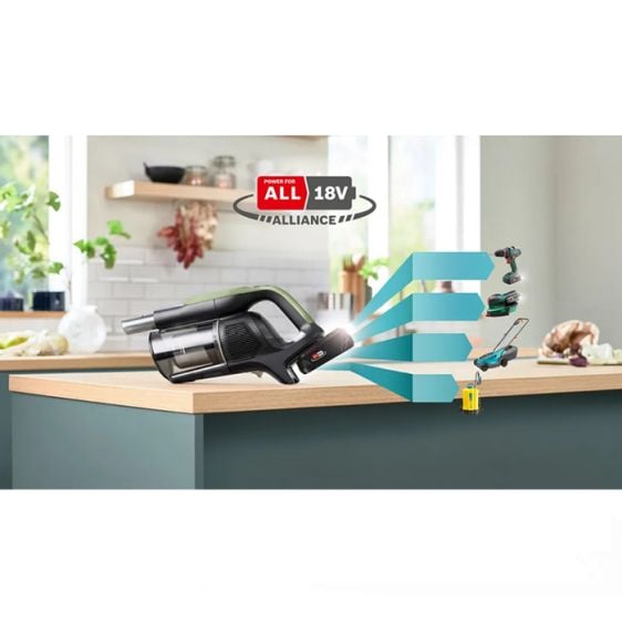 Battery vacuum cleaner BOSCH BCS931TQC Unlimited 9 Green