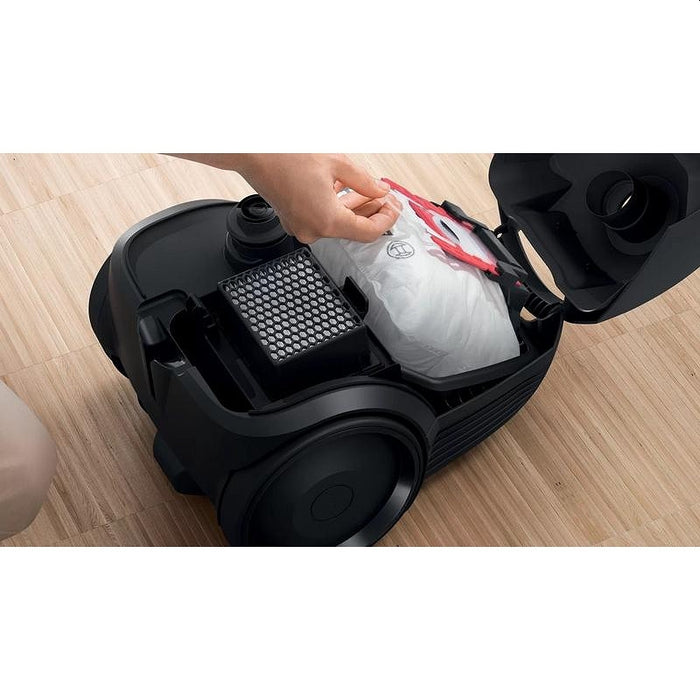 Bosch BGBS2LB1, Vacuum cleaner with bag 3.5 l, Series 2, 600W, 80 dB(A), black