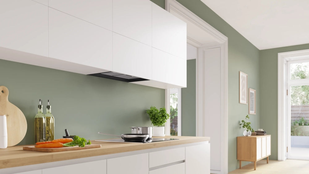 Bosch DBB63BC60, SER2, Integrated box hood 60cm D, max 384m3/h, 65dB, 3 speeds, CoP E, Grease eff. 89,3%(B), Push button control, Matt black