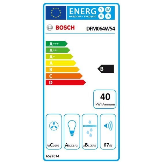 Built-in hood BOSCH DFM064W54