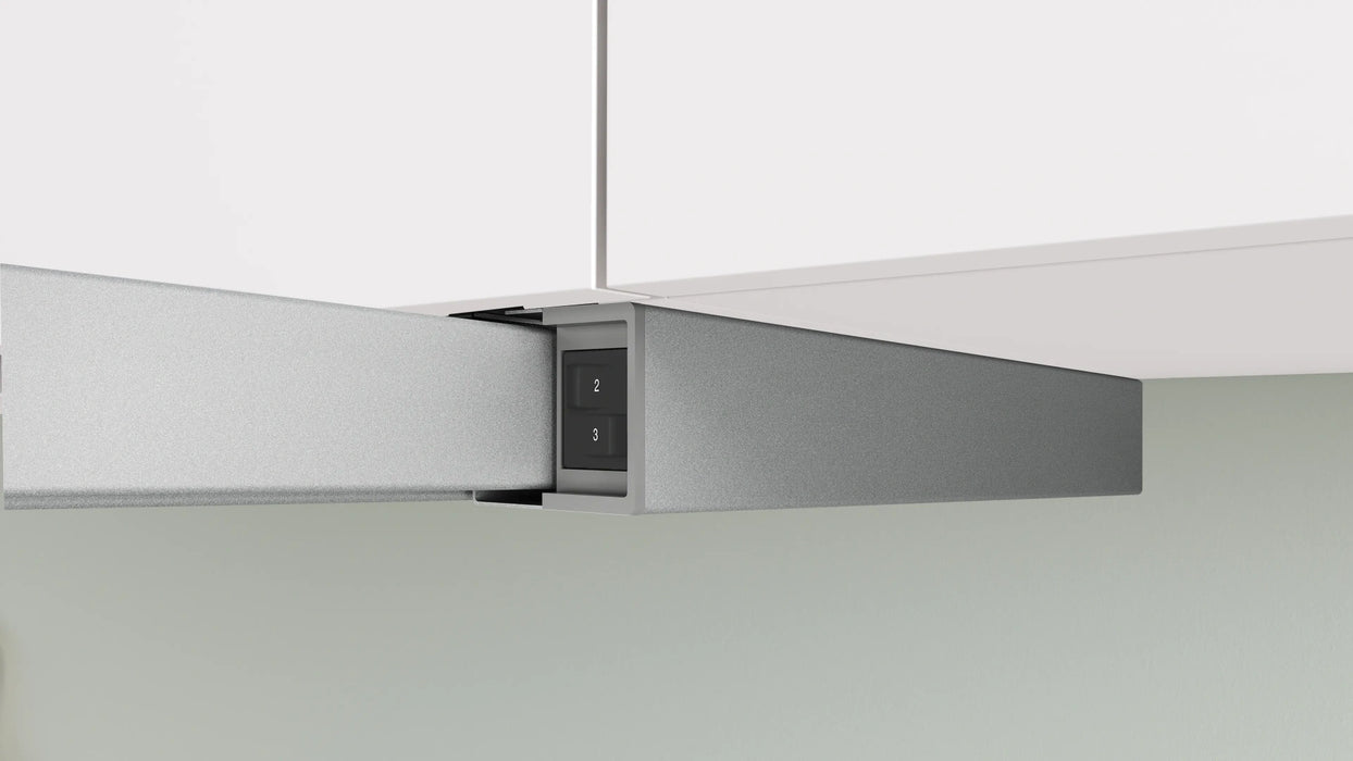 Bosch DFM064W55, SER2, Telescopic hood 60cm C, EcoSilence Drive, max 394 m3/h, 68dB, 3 speeds, CoP D, Grease eff. 86,6%, front strip inox