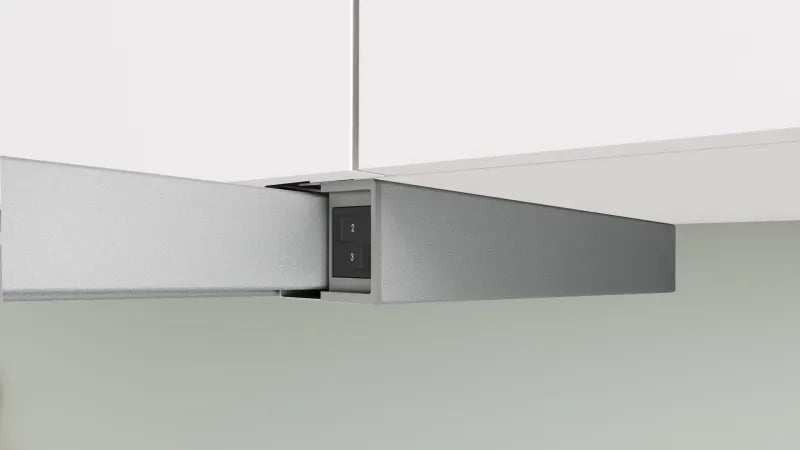 Bosch DFM064W55, SER2, Telescopic hood 60cm C, EcoSilence Drive, max 394 m3/h, 68dB, 3 speeds, CoP D, Grease eff. 86,6%, front strip inox