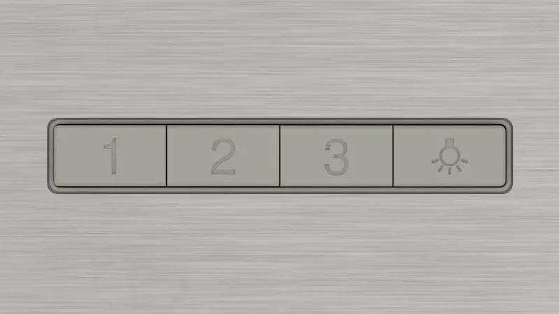 Bosch DWB63BC30, SER2, Chimney hood 60cm C, max 400m3/h, 67dB, 3 speeds, Push buttons, CoP E, Box design, Grease eff. 85,4%, Inox-look