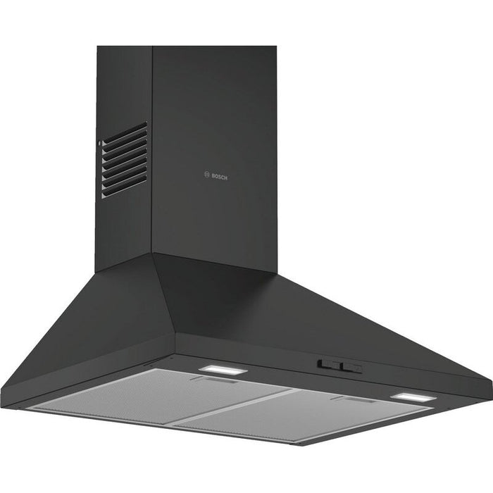 Bosch DWP64BC60, Chimney hood 60cm C, max 360 m3/h, 66 dB, Pyramidal design, black