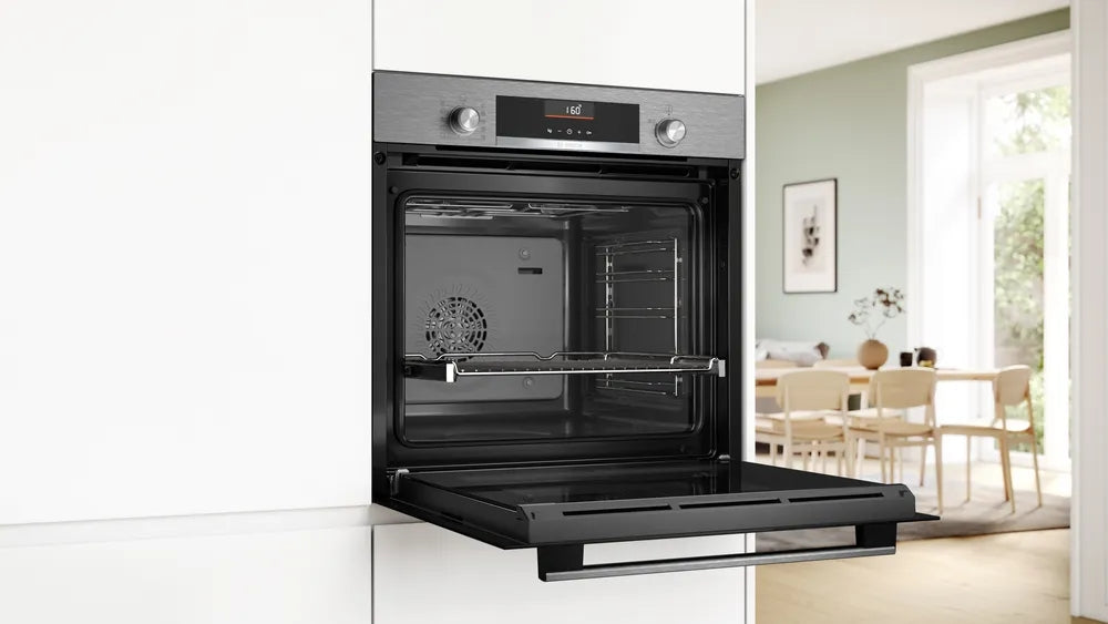 Bosch HBG536ES3 SER6, Oven A+, ecoClean back+Hydro, 7 HM, AutoPilot 10, 1 lvl rail, SoftClose&SoftOpen, inox