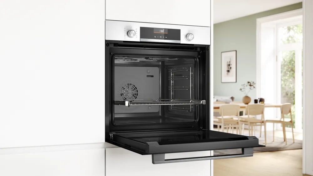 Built-in oven BOSCH HBG536EW4, 71 l, EcoClean Direct Plus, Hydrolytic