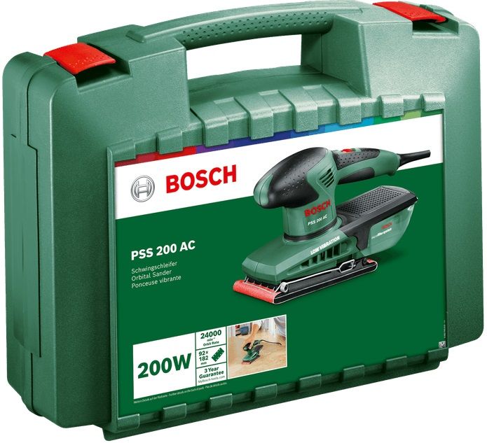 BOSCH PSS 200 AC 200 W VIBRATOR, SUITCASE