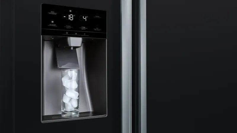 BOSCH side-by-side fridge freezer KAD93ABEP, 562 l, NoFrost, 178.7 x 90.8 cm black