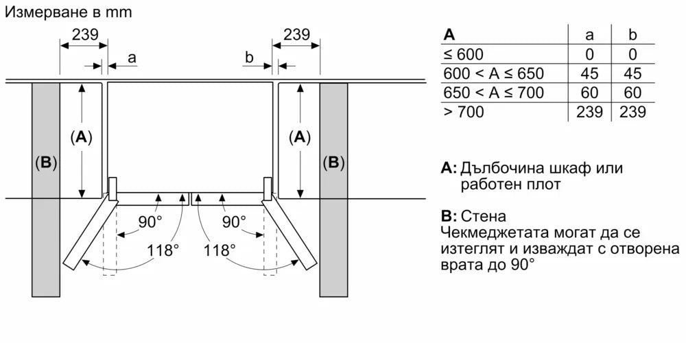 Refrigerator with freezer BOSCH KFI96AXEA, 574 l, NoFrost, 183 x 90.5 cm