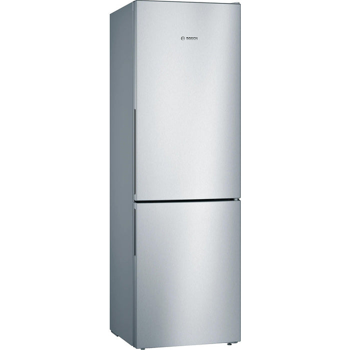 Bosch KGV36VLEAS SER2 FS Fridge-freezer LowFrost, E, 186/60/65cm, 308l(214+94), 39dB, VitaFresh, fan, inox-look