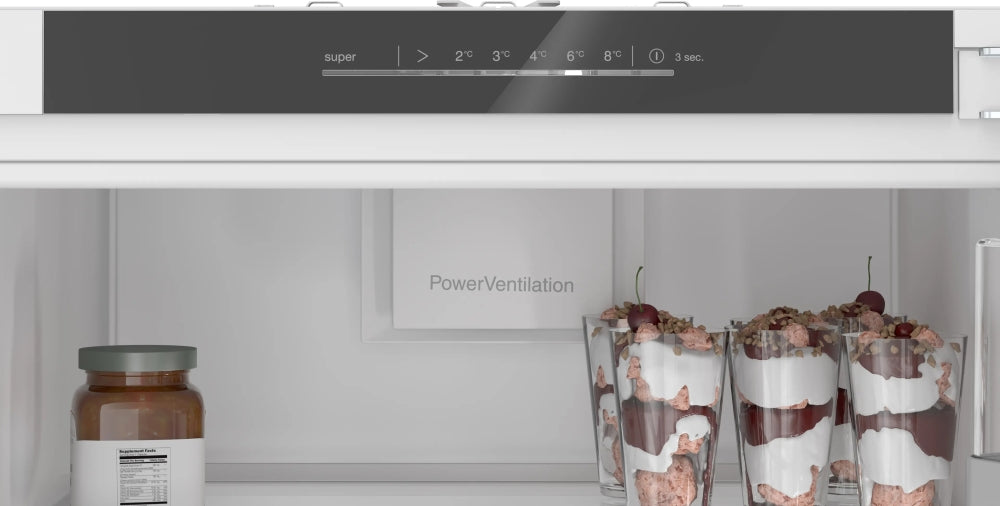 Bosch KIR81ADC0 SER6, BI fridge, C, 177,2cm, 310l, 34dB(B), IC, VitaFresh,  1 VitaFresh 0°, MultiBox XXL, bottle rack, fan, display, SoftClose, flush-folding