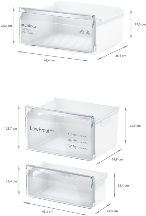 Built-in refrigerator BOSCH KIV87NSE0, 270 l, 177.2 cm