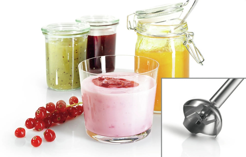 Bosch MSM24500, Blender, CleverMixx, 400 W, Chopper and blender included, Stainless steel whisk, mixing/measuring cup, White