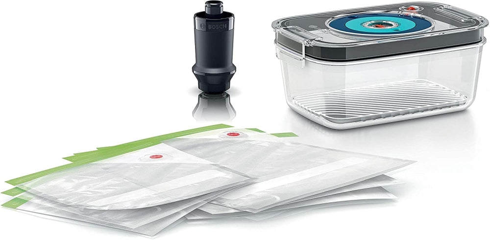 Bosch MSZV8FS1 Set of Vacuum accessories for blender MaxoMixx, Included 1 vacuum box, powerful vacuum pumpmade & reusable envelopes