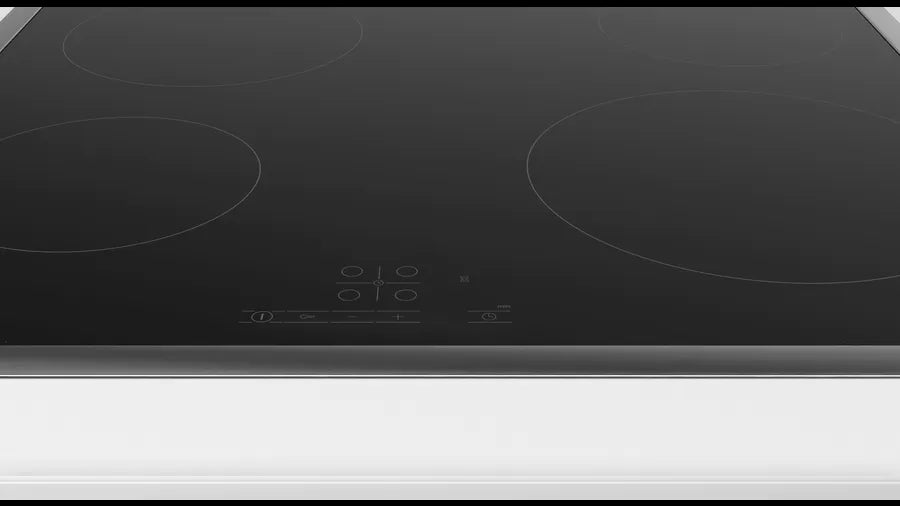 Bosch PKE645BB2E, SER4, Electric cooktop, 60 cm, Glass-ceramic hob, 4 zones,  Black, surface mount with frame