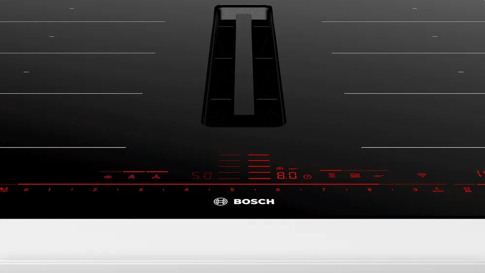 Induction hob with built-in ventilation BOSCH PXX801D67E 80 cm flush mount
