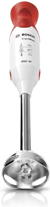 Bosch MSM64110, Blender, 450 W, Included transparent jug, White, red