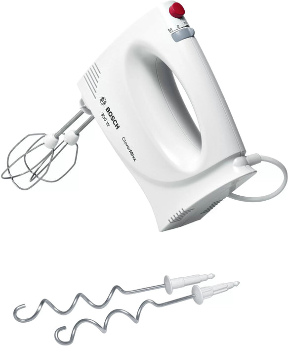 Bosch MFQ3010 Hand mixer, 300 W, 2 speed settings plus turbo function, White