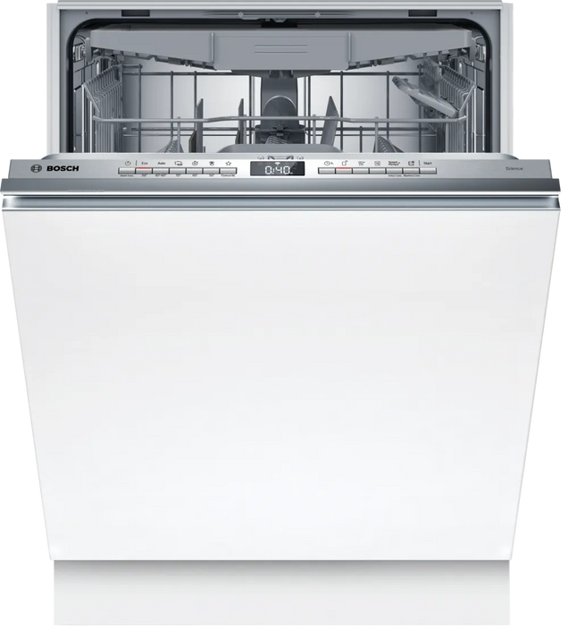 Bosch SMH4HVX14E, SER4, Dishwasher fully integrated, C, Polinox, 9,0l, 14ps, 6p/5o, 46dB(C), Silence 45dB, 3rd drawer, VarioHinge+, Rackmatic, HC