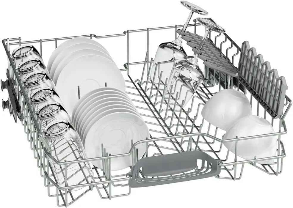 Bosch SMS4HVI21E, SER4, Free-standing dishwasher, C, Polinox, 9,0l, 14ps, 6p/5o, 46dB(C), Silence 45dB, 3rd drawer, Rackmatic, inox, HC