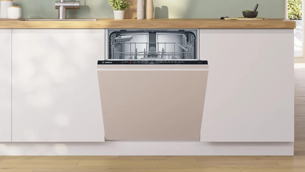 Bosch SMV2ITX09E, SER2, Dishwasher fully integrated, E, Polinox, 9,5l, 13ps, 5p/5o, 46dB(C), display, SpeedPerfect, Height Adjustable Top Basket, HC