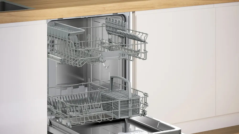 Bosch SMV2ITX09E, SER2, Dishwasher fully integrated, E, Polinox, 9,5l, 13ps, 5p/5o, 46dB(C), display, SpeedPerfect, Height Adjustable Top Basket, HC
